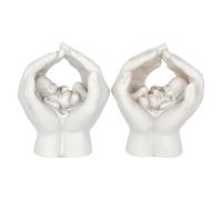 Nemesis Now Lot de 2 abris 7 cm, Blanc