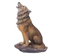 Nemesis Now Mountains Cry Wolf Figurine de Loup Marron 20 cm