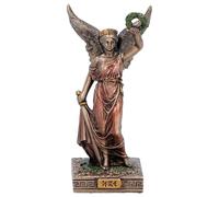 Nemesis Now Nike - Figurine de la déesse de la Victoire (Mini) 9,8 cm - Mythologie Grecque en résine Finition Bronze - Statue Classique de la Victoire ailée - À Collectionner
