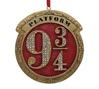 Nemesis Now Ornement Décoratif Harry Potter Plateforme 9 3/4 Rouge Résine Suspendu 8,2 cm B5677T1