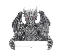 Nemesis Now Porte-Rouleau de Papier Toilette Obsidienne Argent B4431M8