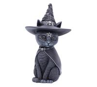 Nemesis Now - Statuette Purrah Indifférent - Polyrésine, chapeau de sorcière noir 13,5 cm