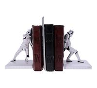 Nemesis Now Serre-Livres Stormtrooper Original de 18,5 cm, résine, Blanc, Produit sous Licence Officielle Stormtrooper, Deux Figurines Stormtrooper pour Garder Vos Livres Droits
