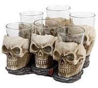Nemesis Now Six Shooter Skulls Indifférent Lot de verres à shots blanc cassé Polyrésine Non défini