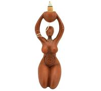 Nemesis Now Spiral Goddess Tribute Brûleur d'encens à refoulement Marron 18 cm