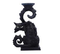 Nemesis Now Spite Bougeoir en Forme de Chat Noir 18,5 cm