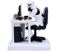 Nemesis Now Stormtrooper Slave to The Wage | Produit sous licence officielle Stormtrooper, figurine de bureau humoristique, en polyrésine peinte à la main