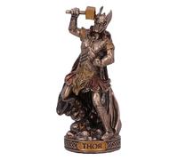 Nemesis Now Thor Dieu du Tonnerre et de la Foudre (Mini) 8,5 cm, résine, coulée dans la Plus Fine résine, habilement Peinte à la Main