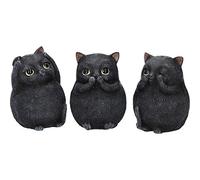 Nemesis Now Three Wise Fat Cats Unisexe Statuette Standard polychlorure de Vinyle