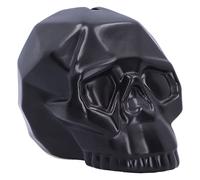 Nemesis Now Tirelire géométrique 11,6 cm, céramique, Motif tête de Mort géométrique Noire, Tirelire