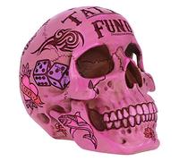 Nemesis Now Tribal Tattoo Fund Décoration crâne Rose 15 cm