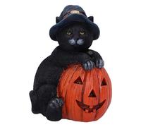 Nemesis Now Trick Or Treat Décoration Chat Noir 13 cm Article Cadeau à Collectionner moulé dans la résine la Plus Fine Peinte à la Main