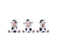 Nemesis Now Trois figurines de vaches de la sagesse, adorables objets de collection en résine peints à la main et cadeau - Vaches