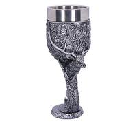 Nemesis Now Verre à vin Monarch of The Glen en forme de tête de cerf, argenté