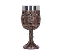 Nemesis Now Verre de chevalier, calice médiéval orné, tasse amovible en acier inoxydable pour boire - Verre des Templiers