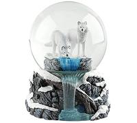 Nemesis Now Warriors of Winter Lisa Parker Boule à Neige en résine et Verre, Blanc, 14,5 cm, Taille Unique