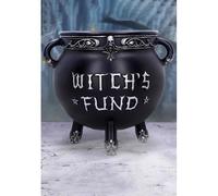 Nemesis Now Witch's Fund Tirelire en résine Noir 16,5 cm