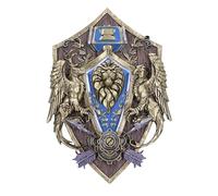 Nemesis Now Plaque murale World of Warcraft Alliance – 30 cm Bleu – Produit officiel, à suspendre