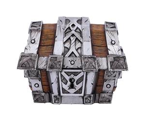 Nemesis Now World of Warcraft Coffre au trésor en résine Argenté/marron 10,5 cm