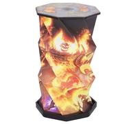 Nemesis Now World of Warcraft Ragnaros Lampe LED pliable 21 cm - Lampe de jeu officielle Wow rechargeable par USB, lampe de bureau et d'exposition, pour les fans