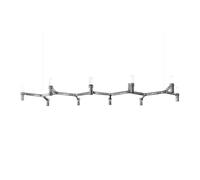 Nemo Crown Plana Linea Kronleuchter, aluminium poli
