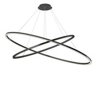 Nemo Ellisse Double Mega Suspension Noir/ Blanc 3000K