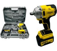 Nemura hoc Sans Fil 20V - Déboulonneuse Puissante 0-2500 tpm - Clef Electrique Couple max.420Nm - Taux d'Impact 0-2900 imp/min - 1 Batterie 3000mAh et 1 Chargeur rapide - Marque Française
