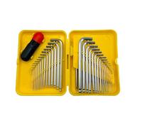 Nemura llen Hex et Torx - Coffret de 46 Clés en Chrome Vanadium de Haute Qualité - Rallonge Universelle - Livré Avec Boîte de Rangement - Outillage Résistant - Marque Française