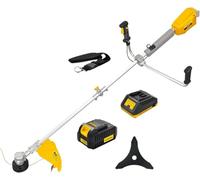 Nemura Débroussailleuse Batterie 40V - L: 43cm + Fil + Lame + 1 Batterie 4Ah et Chargeur Rapide - Outillage Jardin de qualité - Marque Française