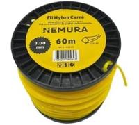 Nemura Fil Débroussailleuse Carré Ø: 3,00mm, L: 60m - Compatible avec d'autres Marques - Haute durabilité - Qualité Professionnelle - Marque Française