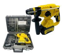 Nemura Marteau Perforateur Électrique Sans Fil 20V - 3en1 Perçage, Perçage au Marteau et Ciselage - avec Accessoires : 1 Malette + 1 Batterie 4Ah Li-Ion + 1 Chargeur - Marque Française