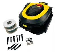 Nemura Robot Tondeuse 600 m2 - Coupe de 18cm avec Lames en Acier de Haute qualité - Réglable, Pratique et Ingénieux - Livré avec Cable, Piquet et Station de Chargeur
