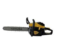 Nemura Tronçonneuse Thermique avec Guide de 45 cm - avec Moteur Motocylindre à Essence de 52 cm3 - Pompe à Huile Automatique avec Graisseur - Professionnel et Bricoleur - Marque française