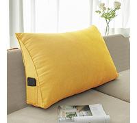 NENIUX Coussin de dossier triangulaire oreiller de tête de lit, oreiller de lecture de chambre coussin bolster oreiller cale de lit coussin de soutien dorsal/lombaire pour canapé bureau tatami, 60 x