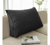 NENIUX Coussin de dossier triangulaire oreiller de tête de lit, oreiller de lecture de chambre oreiller bolster oreiller cale de lit coussin de soutien dorsal/lombaire pour canapé bureau tatami, 70 x