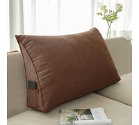 NENIUX Coussin de tête de lit triangulaire, Coussin de lecture pour la chambre, Coussin de renforcement pour le lit en forme de coin, Coussin de soutien dorsal/lombaire pour canapé, bureau, tatami