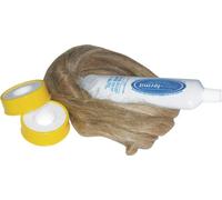 Neo Fermit Kit d'étanchéité (1 rouleau de chanvre 40 g, 1 tube de pâte d'étanchéité Neo Fermit 150 g, 2 rouleaux de ruban tissé)