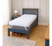 Neo Surmatelas extra épais de 10 cm en mousse à mémoire de forme douce en fibre de peluche respirante en tissu matelassé avec sangles élastiques antidérapantes pour s'adapter à toutes les tailles de
