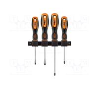 04-191 Set : tournevis Phillips, plat PH1, PH2, SL 5,5, SL 6,5 NEO TOOLS