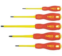 Jeu de 5 tournevis isolés NEO TOOLS 04-220 1000V spécial électricien