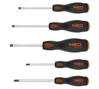 NEO TOOLS 04-240 - Set de 5 tournevis Phillips et plats