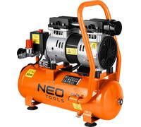 NEO TOOLS 12L Compresseur à air comprimé Compresseur 550 W 8 bars 95 l/min Puissance d'aspiration, sans huile, moteur à induction, silencieux 80 dB, compresseur d'air 8 bars