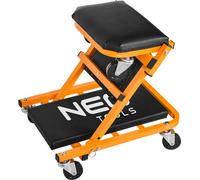 NEO TOOLS 2in1 Planche à roulettes d'atelier automobile Planche à roulettes de montage jusqu'à 150kg Siège roulant | Fonction assise et couchée