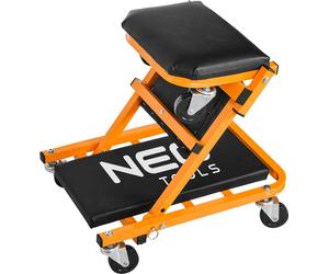 NEO TOOLS 2in1 Planche à roulettes d'atelier automobile Planche à roulettes de montage jusqu'à 150kg Siège roulant | Fonction assise et couchée