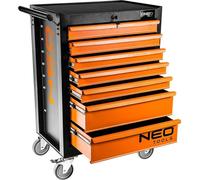 NEO tools 84-222, Noir, Orange, glissières télescopiques avec roulement à billes, 280 kg, 12.7 cm, 4 pces, 680 mm