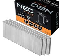 NEO TOOLS Agrafes galvanisées pour agrafeuse pneumatique (pour NEO modèle 14-570), GA18, type 90 (4K), longueur 10-40 mm, en fil d'acier galvanisé, résistant à la corrosion (40 mm)