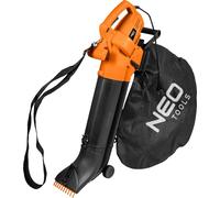 NEO TOOLS Aspirateur de feuilles électrique 3500 W (fonction aspiration/soufflage, taux de broyage 10:1, vitesse de soufflage 270 km/h, sac de ramassage 45 L