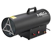 NEO TOOLS : Brûleur à gaz de 50 kW, ventilateur de chauffage à gaz, système piézoélectrique, régulateur de pression, indice de protection IPX4