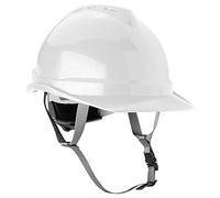 NEO TOOLS Casque industriel avec jugules, circonférence réglable de 52 à 64 cm, matériau : ABS, sangle à 6 points, mentonnière à 4 points, plage de température de -30 °C/+50 °C