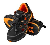 NEO TOOLS Chaussures de travail S1 SRA légères pour homme Pointure 39-47 | Embout de protection des orteils en matériau composite, maille PU, semelle bi-composant EVA et caoutchouc
